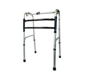 Balkonik aluminiowy składany AR-002, krocząco-stały. Podwójna rama H, ARmedical