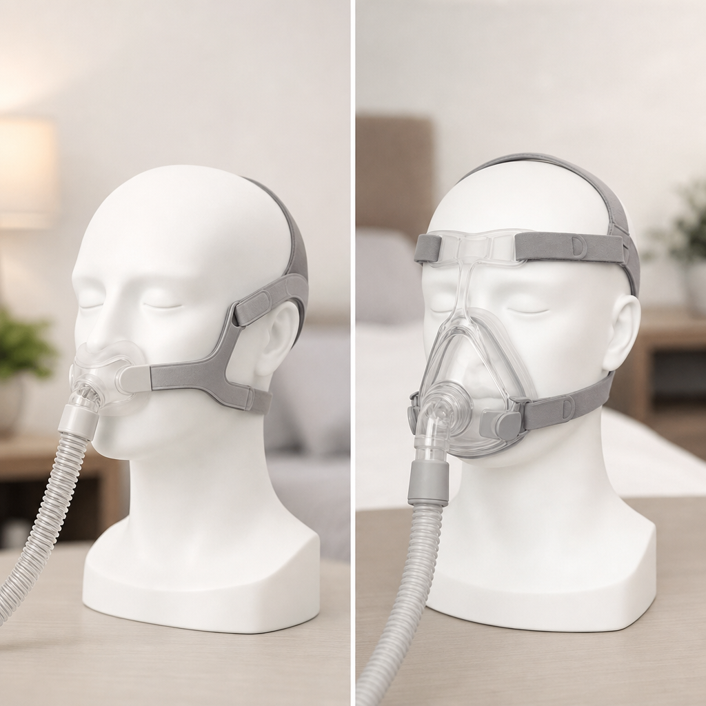 Maski cpap – czym różni się maska nosowa od pełnotwarzowej